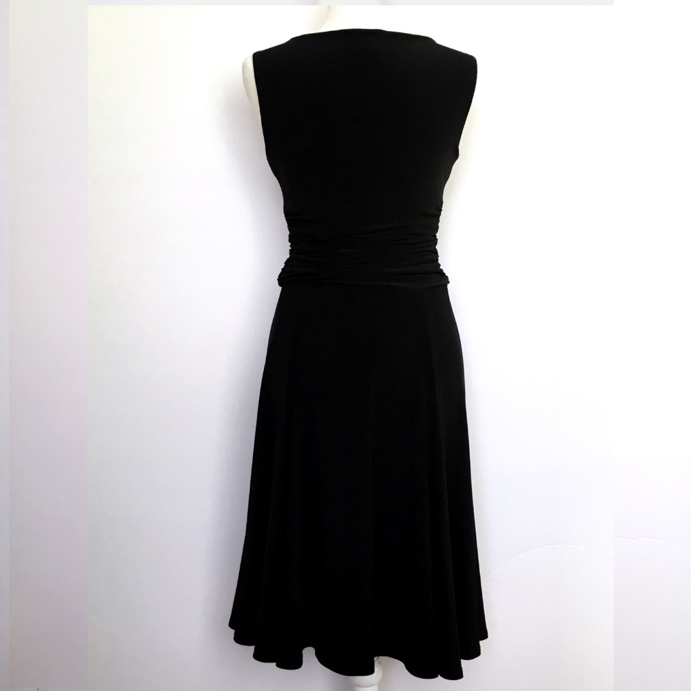 Jones New York Black Cowl Neck Knit Flare Dress - Picture 2 of 7